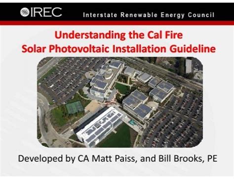 Understanding the Cal Fire Solar Photovoltaic Installation 